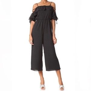 Club Monaco Polka Dot Chiffon Jumpsuit